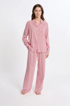 ETAM Los Pijamas Más Responsables|Partes De Arriba De Pijama|Camisa de pijama estampada ROJO