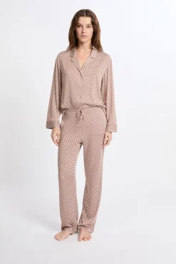 ETAM Partes De Arriba De Pijama|Los Pijamas Más Responsables|Camisa de pijama estampada IMP FD CRUDO