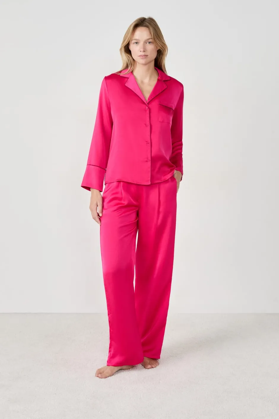 ETAM Partes De Arriba De Pijama|Camisa de pijama satinada PETUNIA