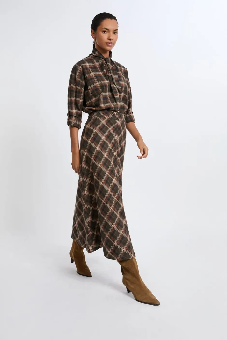 ETAM Camisas Fluidas|Camisas Chic|Camisa estampada de algodón HENNA