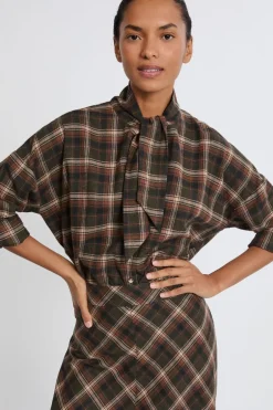 ETAM Camisas Fluidas|Camisas Chic|Camisa estampada de algodón HENNA