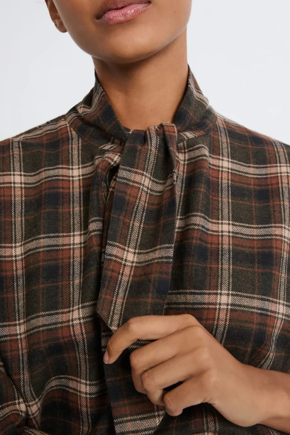 ETAM Camisas Fluidas|Camisas Chic|Camisa estampada de algodón HENNA