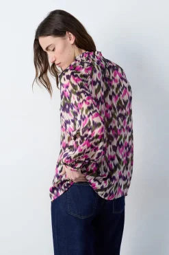 ETAM Camisas Y Blusas Estampadas|Camisas Fluidas|Camisa fluida estampada MULTICOLOR