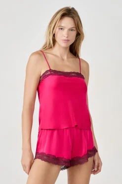 ETAM Partes De Arriba De Pijama|Los Pijamas Más Responsables|Camiseta de encaje PETUNIA