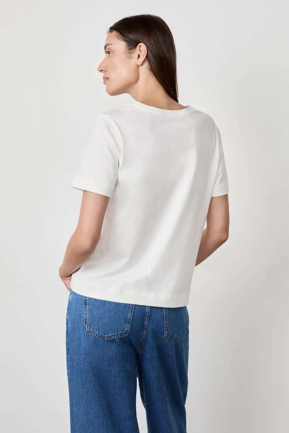 ETAM Cuello Redondo|Manga Corta|Camiseta de manga corta CRUDO