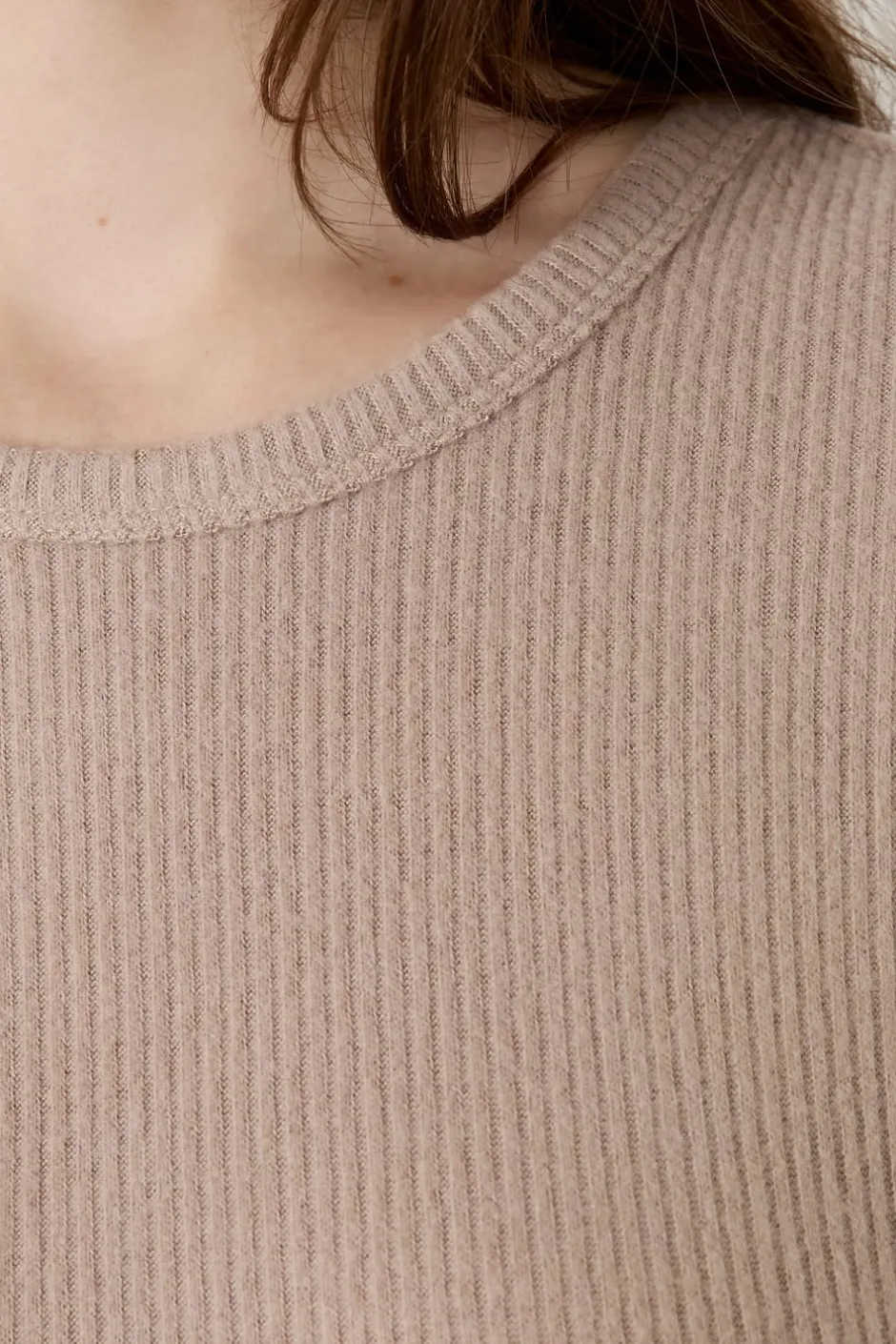 ETAM Cuello Redondo|Manga Corta|Camiseta de manga corta acanalada TOPO