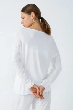 ETAM Pijamas Esenciales|Partes De Arriba De Pijama|Camiseta de manga larga de pijama de modal CRUDO