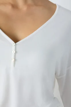 ETAM Pijamas Esenciales|Partes De Arriba De Pijama|Camiseta de manga larga de pijama de modal CRUDO