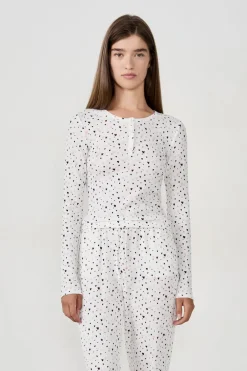 ETAM Partes De Arriba De Pijama|Los Pijamas Más Responsables|Camiseta de pijama con estampado de corazones MULTICOLOR