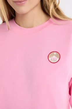 ETAM Los Pijamas Más Responsables|Partes De Arriba De Pijama|Camiseta de pijama de algodón con estampado ROSA