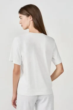 ETAM Partes De Arriba De Pijama|Los Pijamas Más Responsables|Camiseta de pijama estampada GRIS CLARO