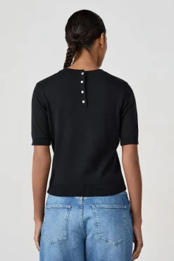 ETAM Cuello Redondo|Jerséis|Camiseta manga corta cuello redondo NEGRO