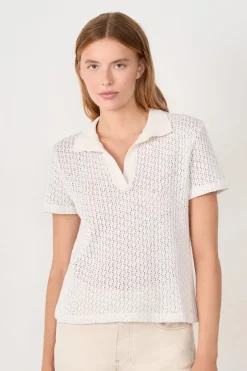 ETAM Manga Corta|Camisetas|Camiseta polo manga corta BLANCO ROTO