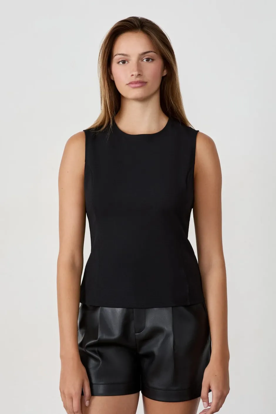 ETAM Cuello Redondo|Camiseta sin mangas NEGRO