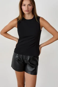 ETAM Cuello Redondo|Camiseta sin mangas NEGRO