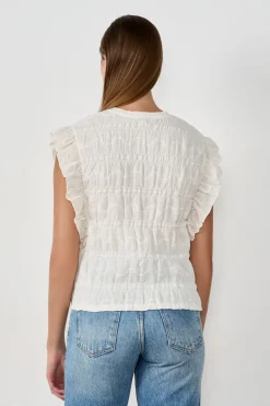 ETAM Cuello Redondo|Camiseta sin mangas ECRU