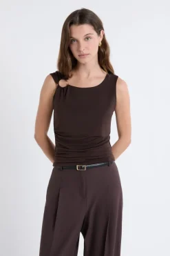 ETAM Camisetas|Camiseta sin mangas con anilla MARR&Oacute;N