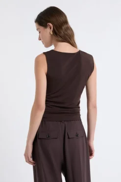 ETAM Camisetas|Camiseta sin mangas con anilla MARR&Oacute;N
