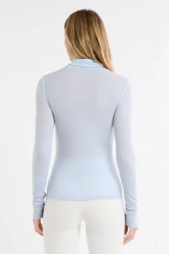 ETAM Cuello Alto|Colección Térmica|Camiseta térmica de cuello alto con lana AZUL OSCURO