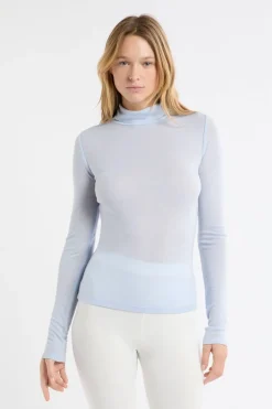 ETAM Cuello Alto|Colección Térmica|Camiseta térmica de cuello alto con lana AZUL OSCURO