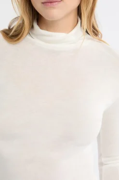 ETAM Cuello Alto|Colección Térmica|Camiseta térmica de cuello alto con lana CRUDO