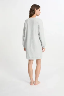 ETAM Los Pijamas Más Responsables|Camisones Con Manga|Camisón de manga larga de algodón GRIS