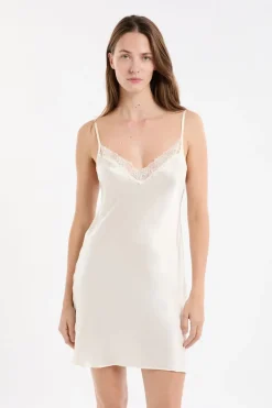 ETAM Pijamas De Seda|Camisones De Tirantes|Camisón de seda PERLA