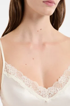ETAM Pijamas De Seda|Camisones De Tirantes|Camisón de seda PERLA
