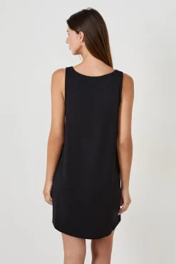 ETAM Pijamas Esenciales|Camisones De Tirantes|Camisón tirante de modal NEGRO