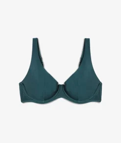 ETAM Con Aro|Cesta top de bikini VERDE