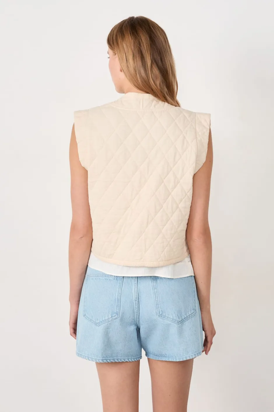 ETAM Chaquetas|Chaquetas Sin Mangas|Chaleco acolchado de algodón sin mangas LINO