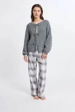 ETAM Los Pijamas Más Responsables|Ponchos, Sudaderas Y Chaquetas|Chaleco con lazo GRIS