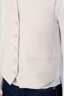 ETAM Chaquetas Sin Mangas|Básicos|Chaleco de traje LINO