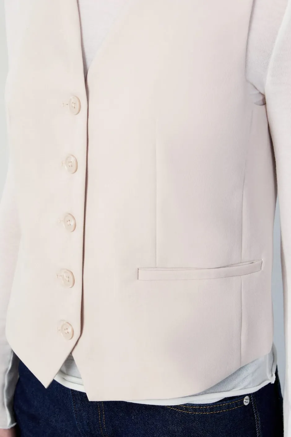 ETAM Chaquetas Sin Mangas|Básicos|Chaleco de traje LINO
