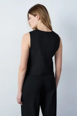 ETAM Chaquetas Sin Mangas|Básicos|Chaleco de traje NEGRO