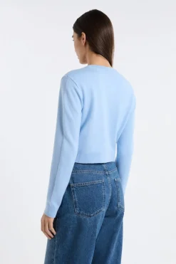 ETAM Chaquetas|Chaleco mini de manga larga AZUL