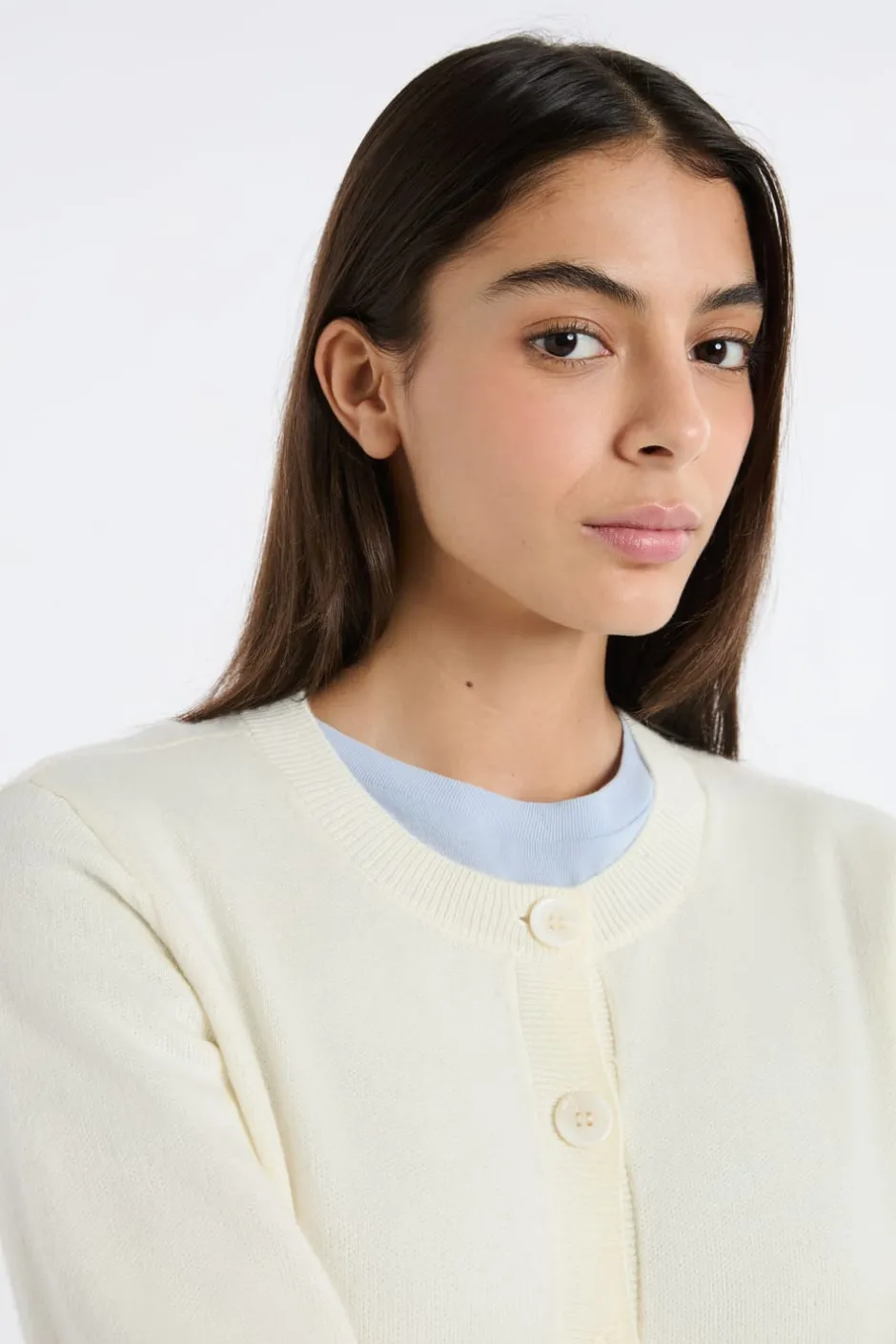 ETAM Chaquetas|Chaleco mini de manga larga lino