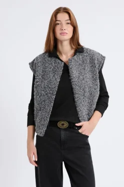 ETAM Chaquetas Sin Mangas|Sin Mangas|Chaleco sin mangas ANTRACITA