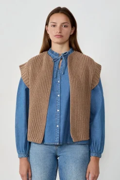 ETAM Chaquetas Sin Mangas|Chaquetas|Chaleco sin mangas TAUPE