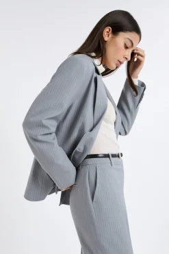 ETAM Chaquetas|Blazers|Chaqueta blazer con botones GRIS