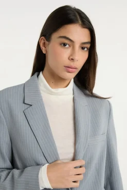 ETAM Chaquetas|Blazers|Chaqueta blazer con botones GRIS