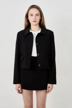 ETAM Chaquetas|Blazers|Chaqueta blazer corta NEGRO