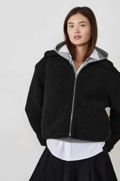 ETAM Chaquetas|Abrigos Cortos|Chaqueta con cremallera NEGRO