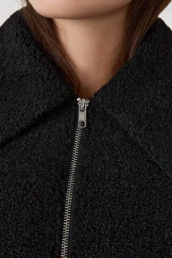 ETAM Chaquetas|Abrigos Cortos|Chaqueta con cremallera NEGRO