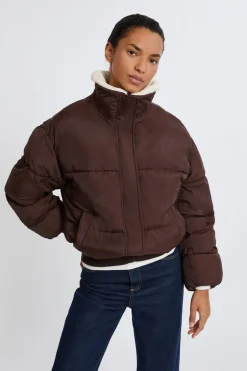 ETAM Abrigos Cortos|Plumíferos|Chaqueta corta acolchada MARR&Oacute;N