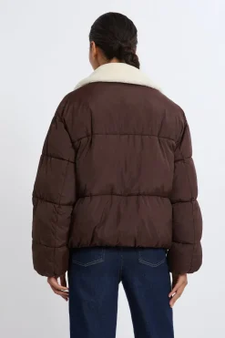 ETAM Abrigos Cortos|Plumíferos|Chaqueta corta acolchada MARR&Oacute;N