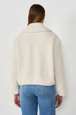 ETAM Chaquetas|Abrigos Cortos|Chaqueta de piel sintética BLANCO