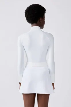 ETAM Tops Deporte|Braguitas Deportivas|Chaqueta deportiva de manga larga BLANCO