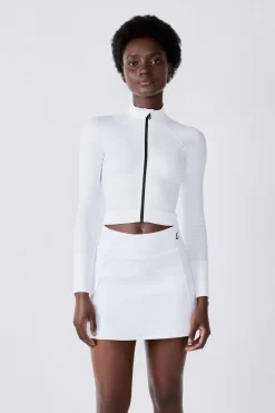 ETAM Tops Deporte|Braguitas Deportivas|Chaqueta deportiva de manga larga BLANCO