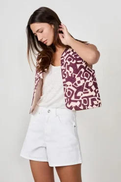 ETAM Chaquetas Sin Mangas|Fantasía|Chaqueta sin mangas estampada ESTAMPADO